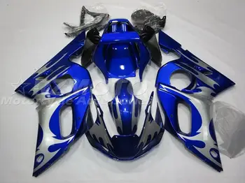 Nový Motocykel, ABS Horské Kit vhodný Pre YAMAHA YZF - R6 1998 1999 2000 2001 2002 98 99 00 01 02 Skriňa Nastaviť Vlastné Strieborná Modrá