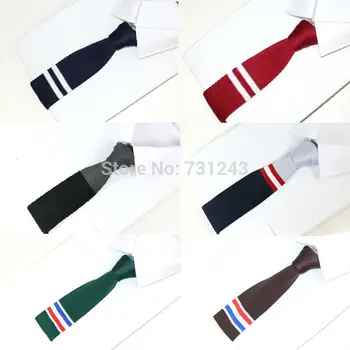 Pletené Mens väzby Polyester Zrastov kravata pre mužov Strany obchodu Značka Ručne Lacné Krku Kravatu