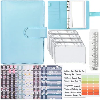 PPYY-6 Dier s Voľnými listami, Notebook, PU A6 Binder Notebook A6 Notebook Rozpočtu Plánovač Zložku Rozpočtu Listy Binder Zahŕňa