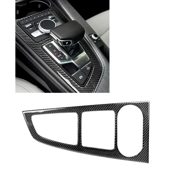 Pre Audi A4L A5 2017-2019 Uhlíkových Vlákien Vzhľad Interiéru Vozidla Odtlačkový Radenie Panel Box Nálepky Výbava Kryt Rámu Konzoly Rada Pásy