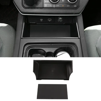 pre Land Rover Defender 110 2020-2021 ABS Čierne Auto Centrálneho úložiska Opierke Úložný Box Box Box Telefón