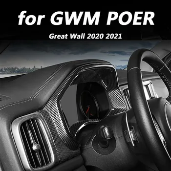 pre Veľký Múr GWM POER 2020 2021 Auto, interiér dekorácie doplnky ABS tabuli hranice patch flitrami 1pcs