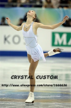 Profesionálne Vlastné krasokorčuľovanie Šaty Dievčatá Elegantné Nové Značka, Korčuľovanie Šaty Pre Súťaže Crystal DR3839