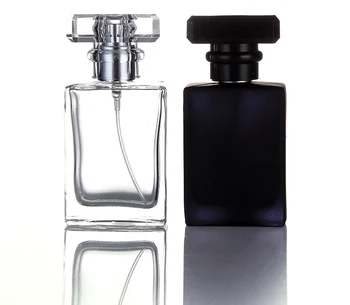 Pôvodné Cena 30 ml Clear Black Prenosné Sklo Parfum Spray Fľaše Prázdne Kozmetické Kontajnerov S Rozprašovač Pre Traveler