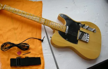 pôvodné vlastné gitara nové Kvalitné Prírodné drevo transparentná Žltá Vlastné 52 tl Elektrická Gitara 8yue22 8yue22