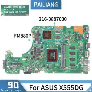 REV:2.0 Pre ASUS X555DG REV:2.0 60NB09A0 FM880P 216-0887030 Doske Notebook doske DDR3 testované OK