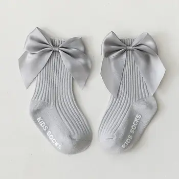 Rozkošný 1 Pár Celkom Luk-uzol Batoľa Ponožky Skákacie detské Ponožky Krásne na Zimu