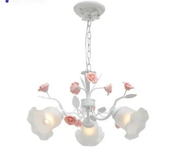 rustikálny kvety a rastliny Módne stručný ogilvy prívesok svetlo lampy železa lampa spálňa lampa lampa reštaurácia