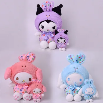 Sanrio Kawali Kuromi Hello Kitty Moje Melódie Cinnamoroll Vankúš Plyšové Hračky Plushie Keychain Plnené Bábiky pre Deti darček