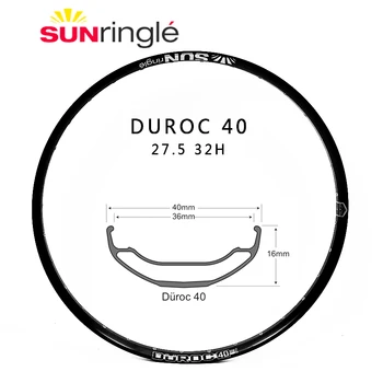 Sunringle sonne DUROC 40 27,5 palcový horský bezdušové buchse felge Am / Fr / Dh 32H hoop 40 MM breite hliníkové felge