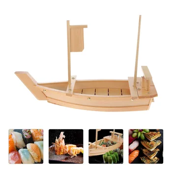 Sushi Doska Slúži Loď Zásobník Platesboats Drevené Drevo Tanier Sashimi Predjedlo Veľké Dosky, Miska Dishtrays Japonský Dezert