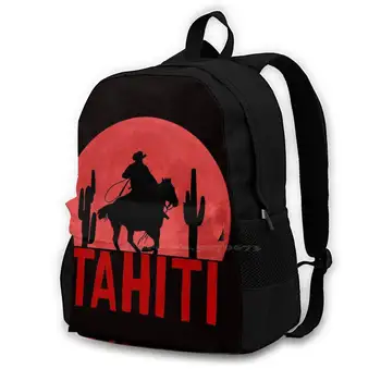 Tahiti Školské Tašky Pre Dospievajúce Dievčatá Notebook Cestovné Tašky Red Dead Red Dead Redemption Arthur Holandský Ps4 Xbox Herné Citácie Mám