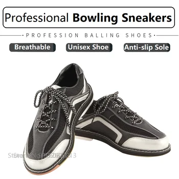 Unisex Kožené Finess Bowling Tenisky Pravej strane protišmykové Podrážka Športové Topánky Priedušná Muži Ženy Školiteľov Bowling Dodávky