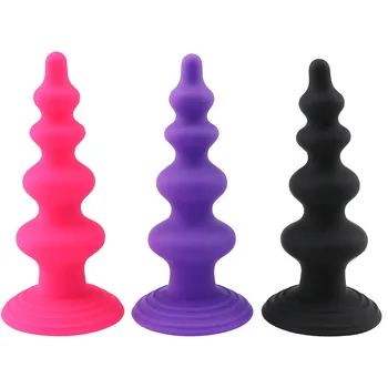 Unisex! Silikónové Pagody Análny Plug Mužskej Prostaty Masér Ženu je G-bod Stimulátor Análne Korálky Dospelých Produkty Sex Shop