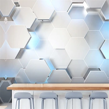 Vlastné abstraktných de parede 3d Geometrického útvaru bump tapetu pozadia holičstvo office recepcii stenu papier, domácich kutilov