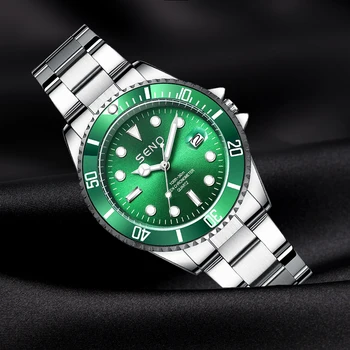Zelená voda ghost hodinky pánske non-mechanické hodinky pánske hodinky vodotesné módne svetelný pánske hodinky