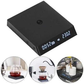 Čierne Zrkadlo TIMEMORE Nano Elektronické Stupnice Automatické Inteligentné Zalejeme Espresso Načasovanie Kuchyňa Káva Rozsahu 0,1 g